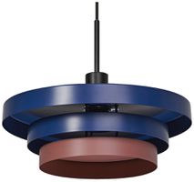 Luminaire suspendu LEDVANCE Decor Layers E27 1×15W Ø400mm bleu