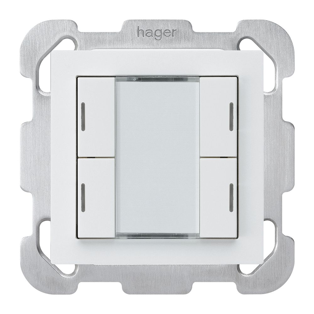 Tasto INC kallysto B KNX 4× LED RGB s/e-link bianco