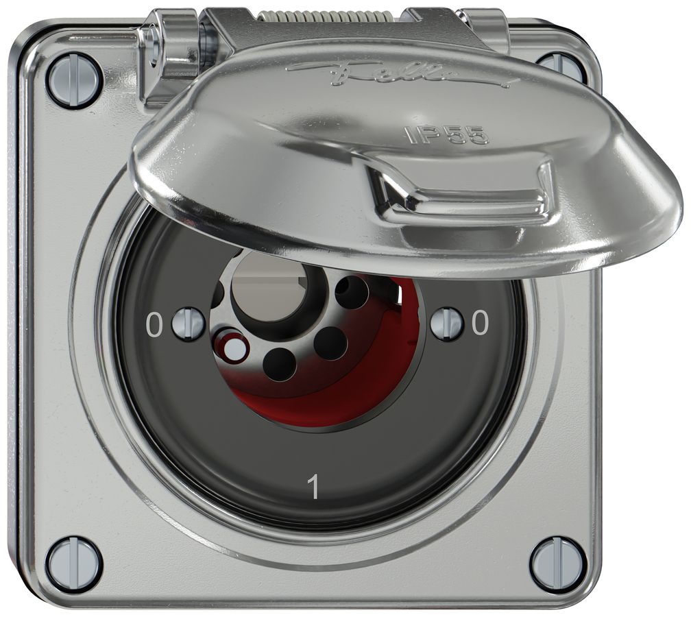 Interruttore a chiave INC ELEMENT SNAPFIX® 2×1P coperchio 16A 400V 0-1-0-1 all