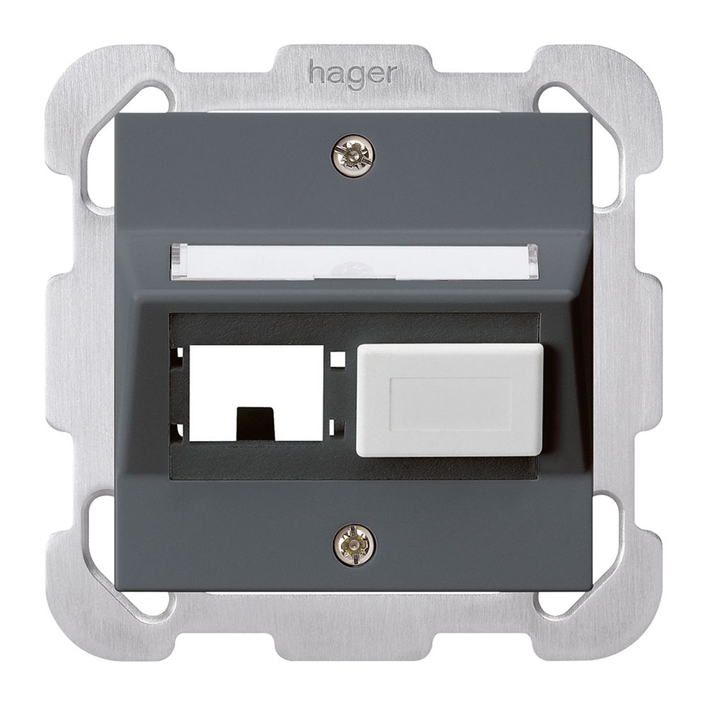 Kit de montage ENC kallysto R&M freenet anthracite avec plaque de fixation