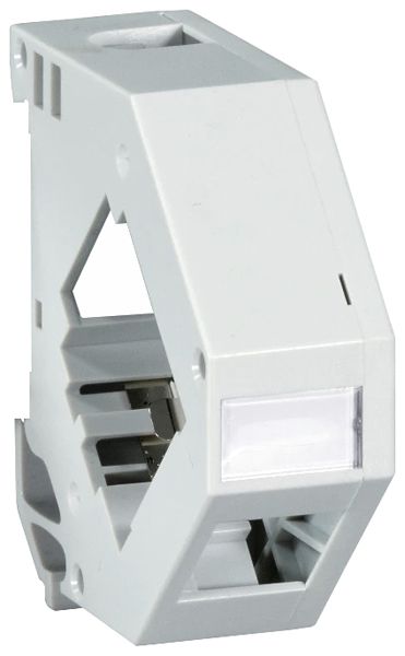 Adaptateur pour rail DIN INFRALAN, pour 1 module Keystone, gris