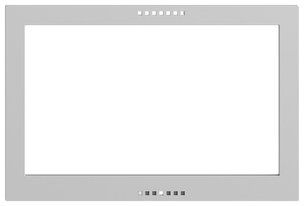 Frontplatte EDIZIOdue für KNX-Panel 7" hellgrau