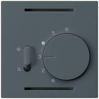 Thermostat Hager kallysto A, mit Schalter Heizen/Kühlen, anthrazit