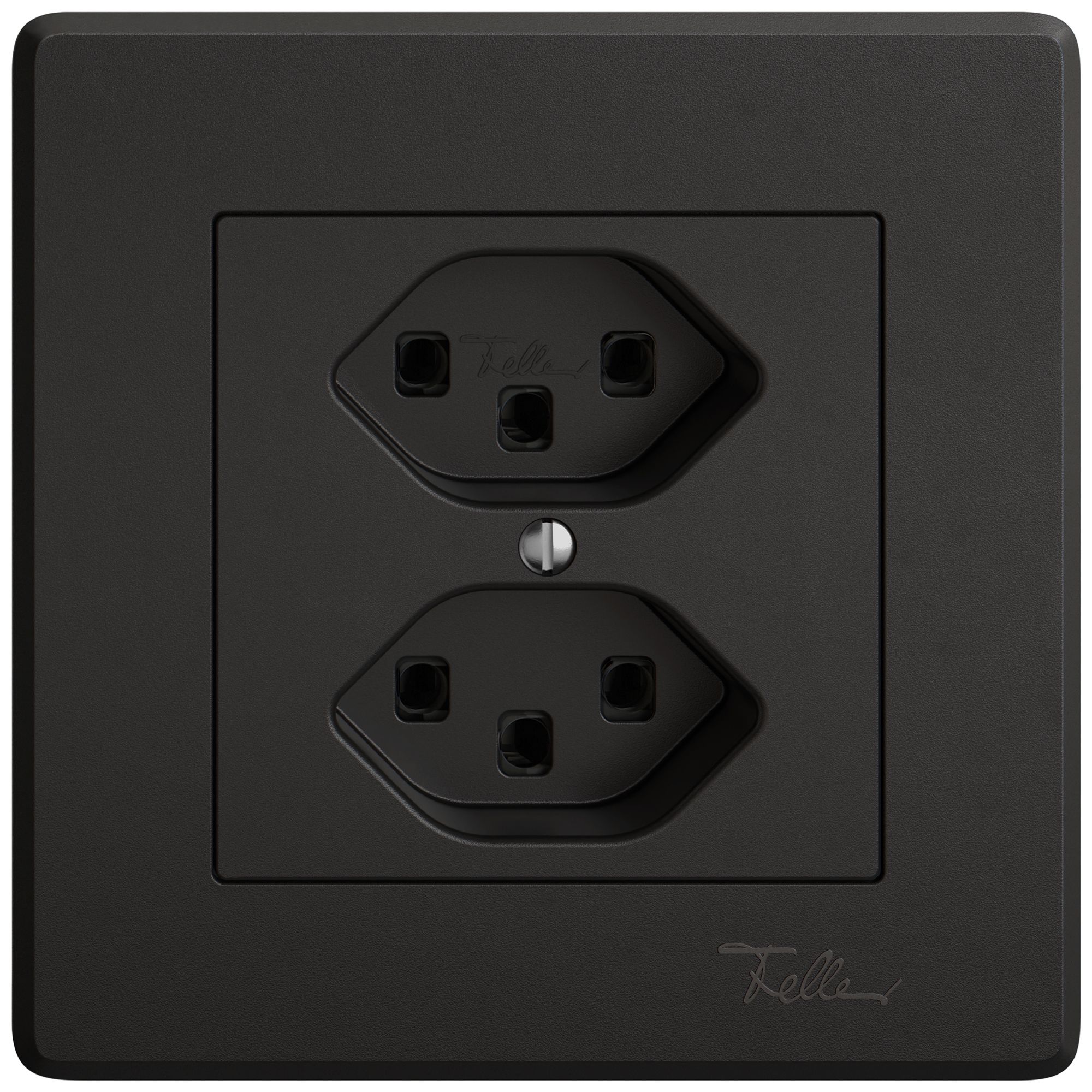 UP-Steckdose EDIZIO.liv SNAPFIX® 2×T23 sz