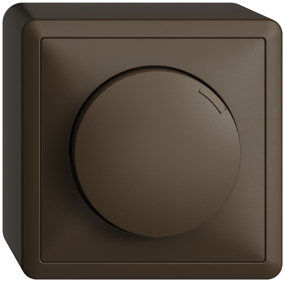 AP-Drehdimmer EDIZIOdue 20…600W Phasenabschnitt coffee