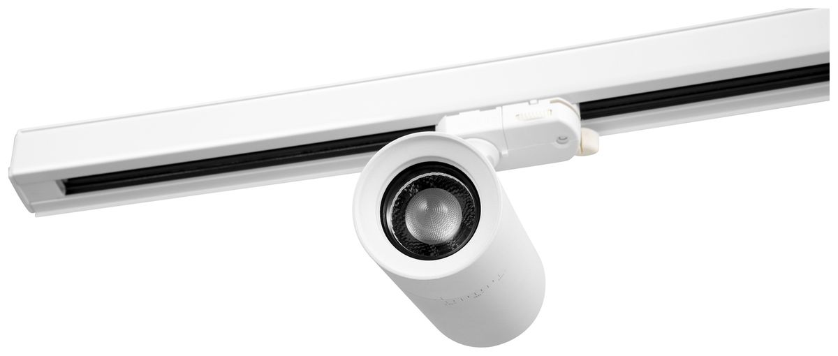 Projecteur LED Sylvania Lenzo Small 15W 1000lm 940 VAR 3ph 15°…50° Ø60 blanc