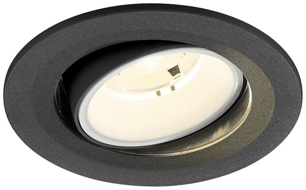 Downlight LED SLV NUMINOS MOVE S 6.7W 1050lm 4000K NB DALI Ø100×63.5 noir/blanc