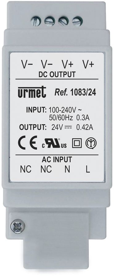 Alimentation de ligne AMD Urmet, pour 2VOICE, 110/230VAC 12W p.le renvoi d'appel