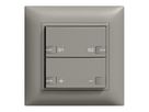 UP-Taster ZEP Universaldimmer Szene 1K/2T mit LED EDIZIOdue dunkelgrau