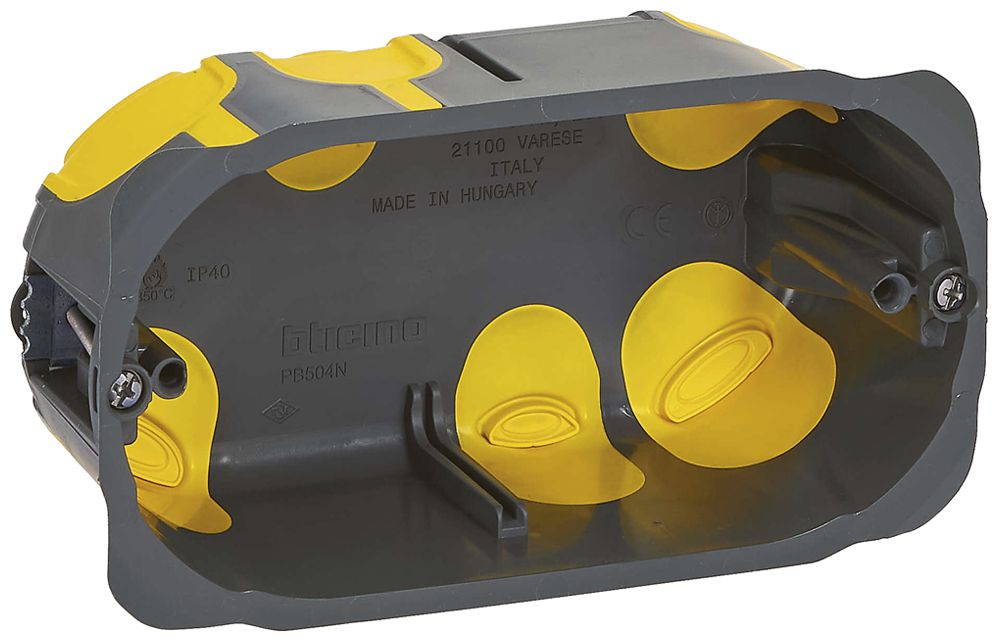 Boîte pour paroi creuse Legrand Bticino 132.5×71mm 52mm 4 modules gris