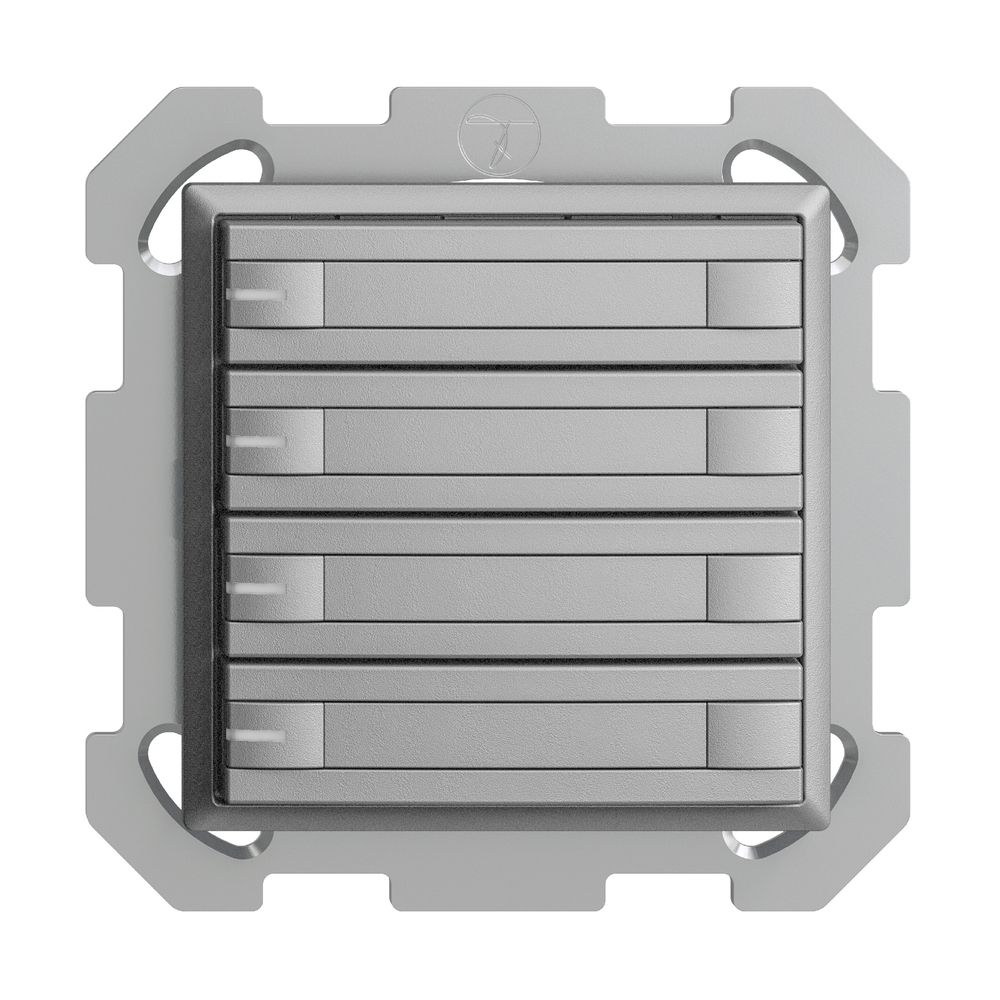 Poussoir KNX RGB ENC EDUE, 250mW, a.LED RGB, papier, 4×poussoir, C.2×T., si