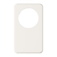 Placca di copertura I-I 58mm +cieca bianco