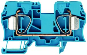 Durchgangs-Reihenklemme Weidmüller ZDU 10 Zugfeder 10mm² TS35 blau