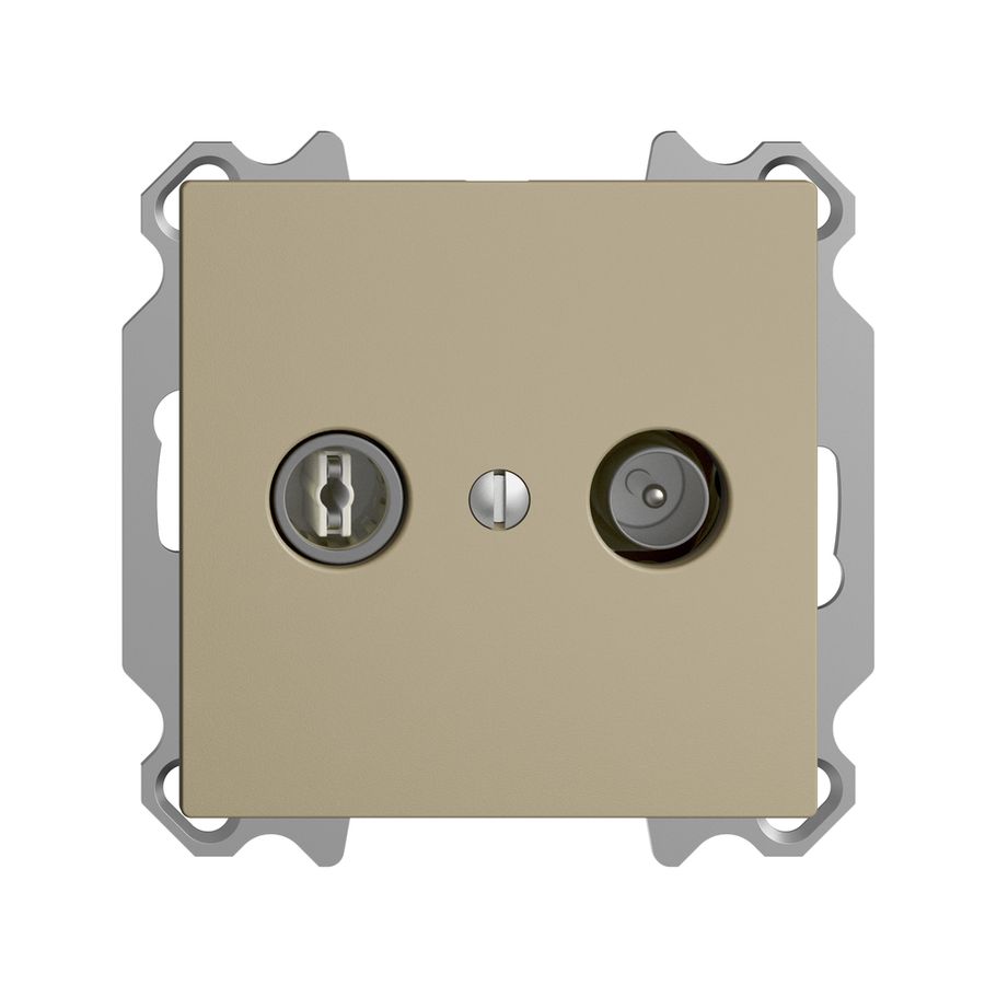 UP-TV-R-Dose EDIZIOdue 4dB sand Breitbanddose 5…2000MHz, FM