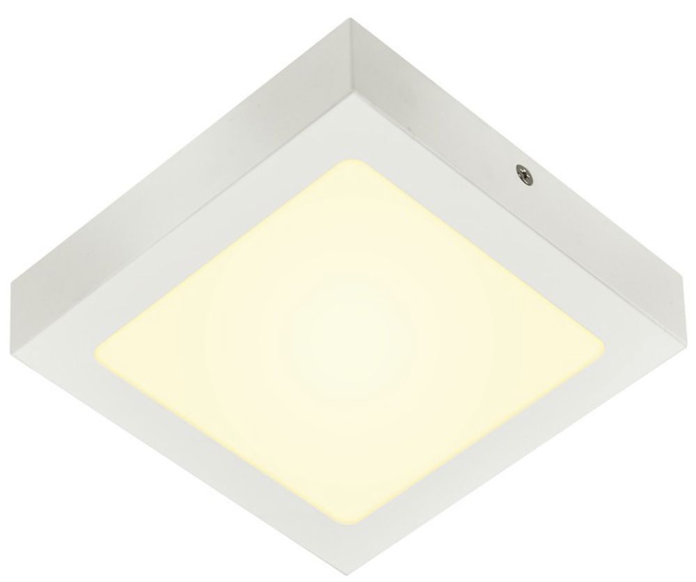 Plafonnier/applique LED SLV SENSER 18 SQUARE 12W 880lm 3000K 165×165×35mm blanc