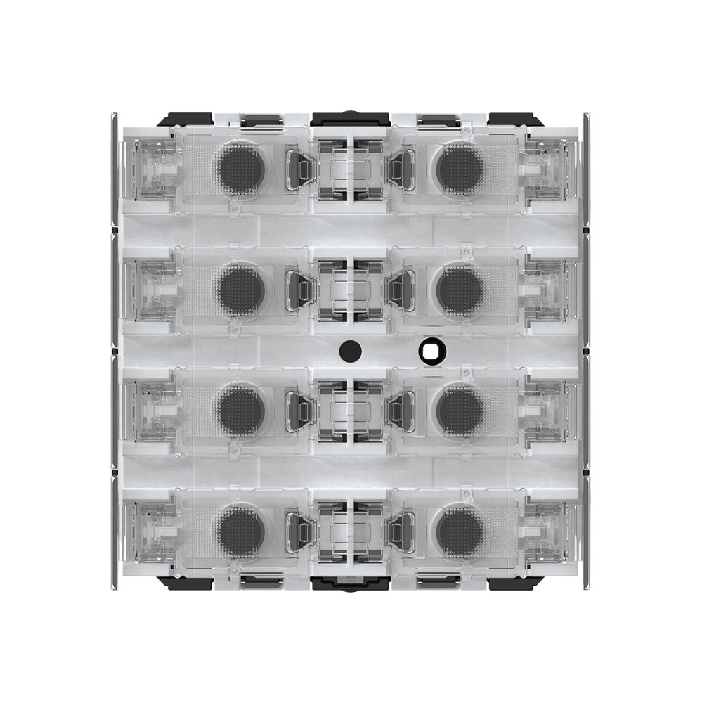 Poussoir KNX Hager 8×touches 8×points actionnables LED gris