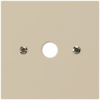 Plaque frontale kallysto 60×60mm beige pour boîte de raccordement