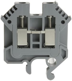 Borne de passage joignable Woertz 0.5…4mm² 32A 1000V vis 2×1 barre G gris