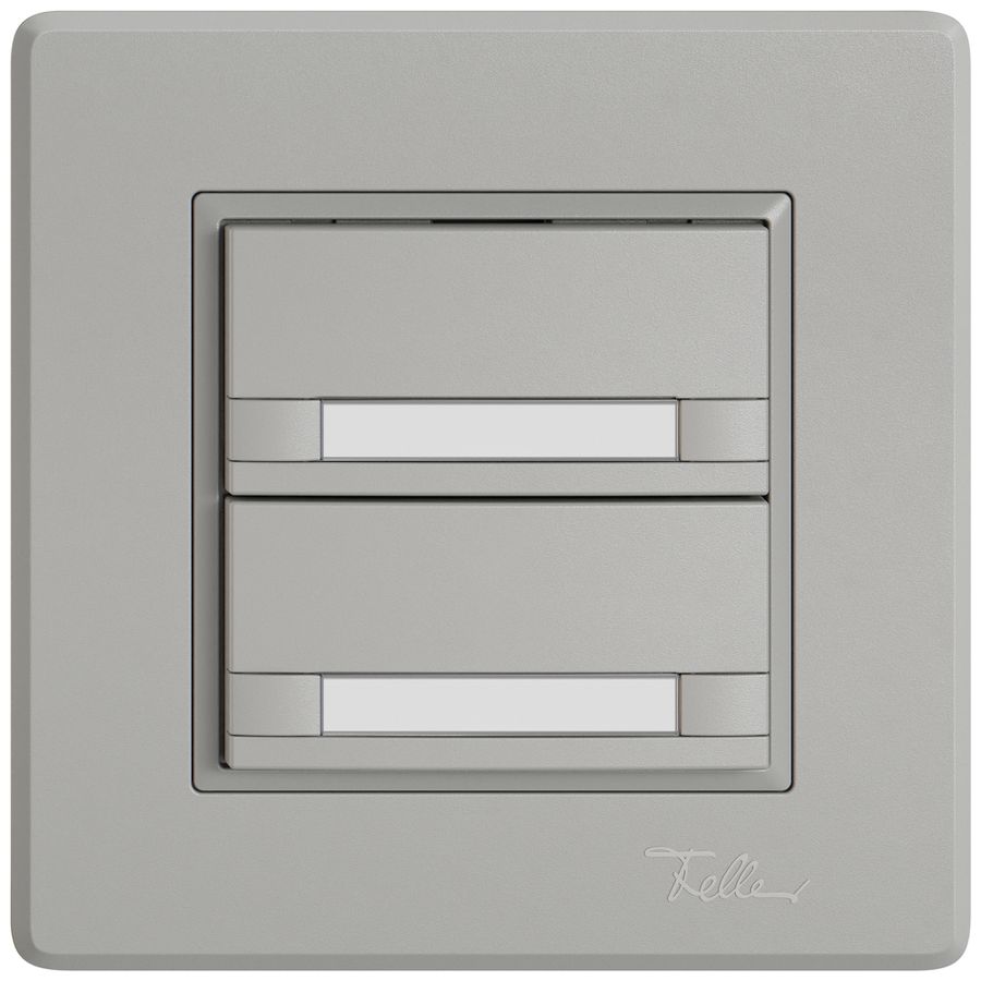 UP-Universaltaster EDIZIO.liv UNI SNAPFIX® 5…48V o.LED 2× 2-Tbed.Pap.hgu