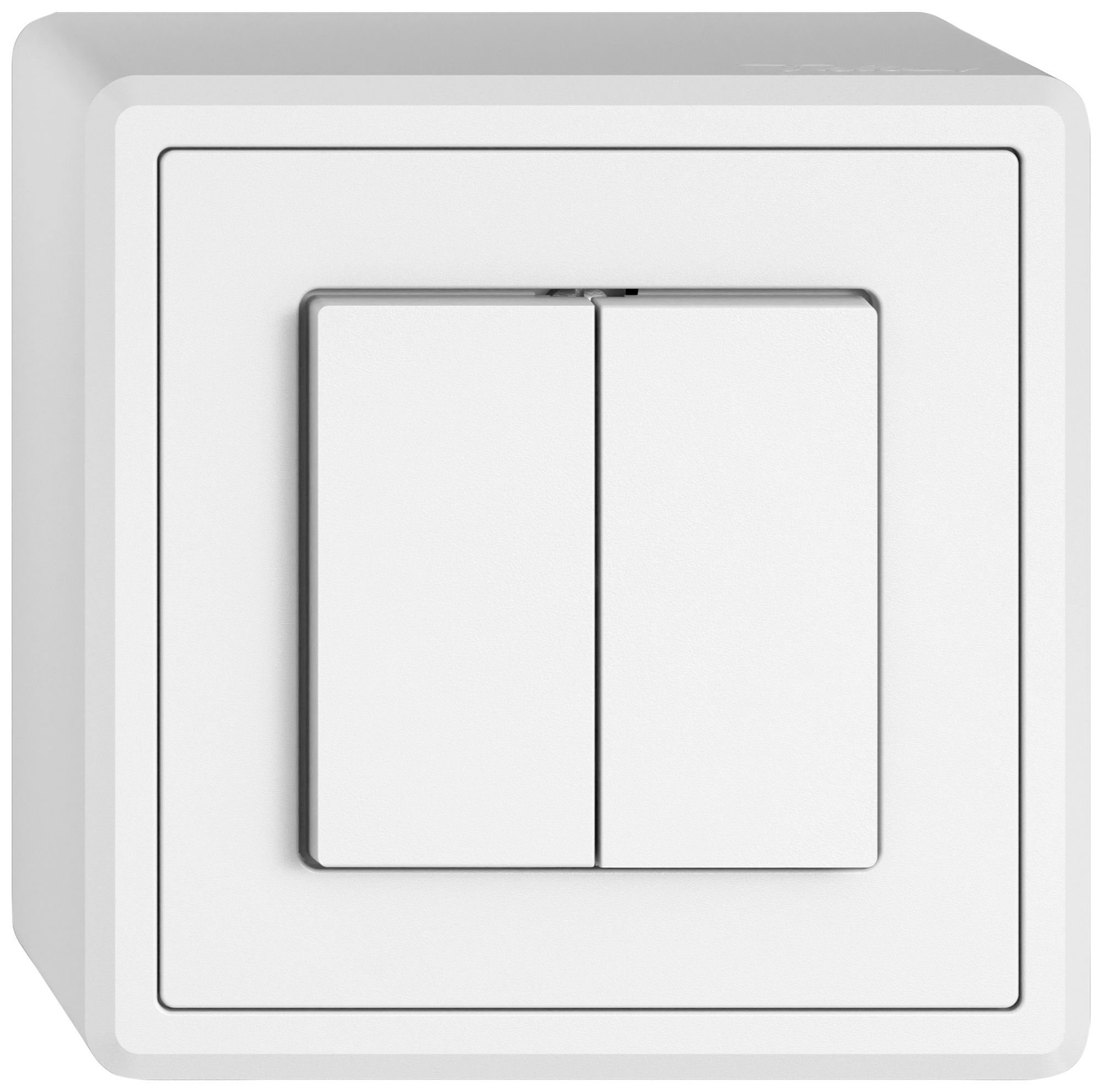 AP-Druckschalter EDIZIO.liv SNAPFIX® 1/3+3/1L ws