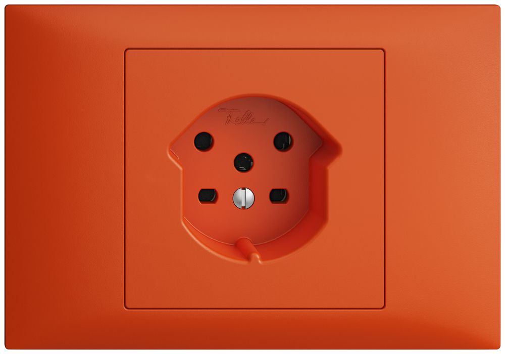 EB-Steckdose EDIZIOdue BKE T15 orange