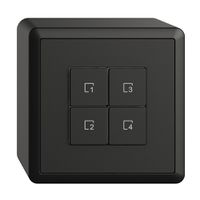 Pulsante scena AP 4 scene/4T Edue Wiser nero