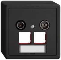 AP-Multimediadose TV-R EDIZIO.liv SNAPFIX® EASYNET f.2×RJ45 S-One 15dB sz