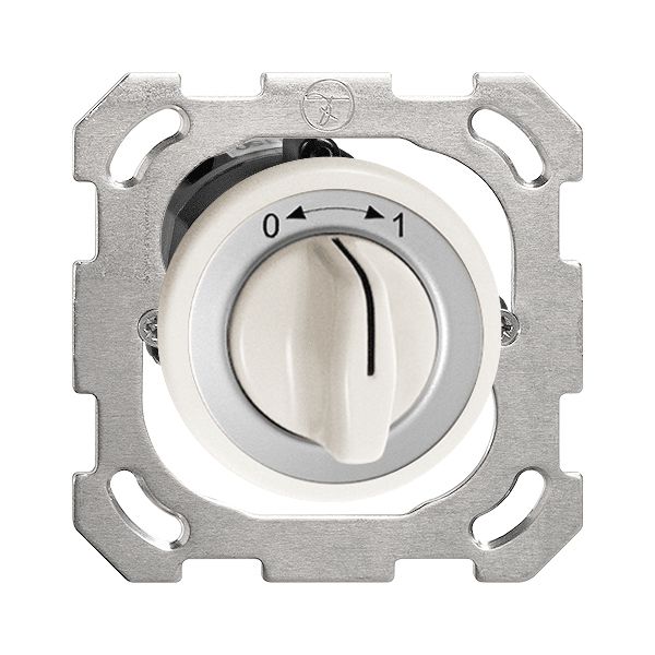 UP-Schwenktaster 0<->1 weiss mit Drehgriff