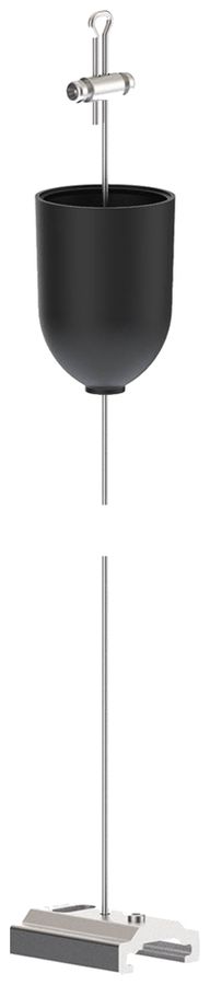 Sospensione ad asta Sylvania OneTrack KIT5 alluminio/acciaio Ø1.5×1500mm nero