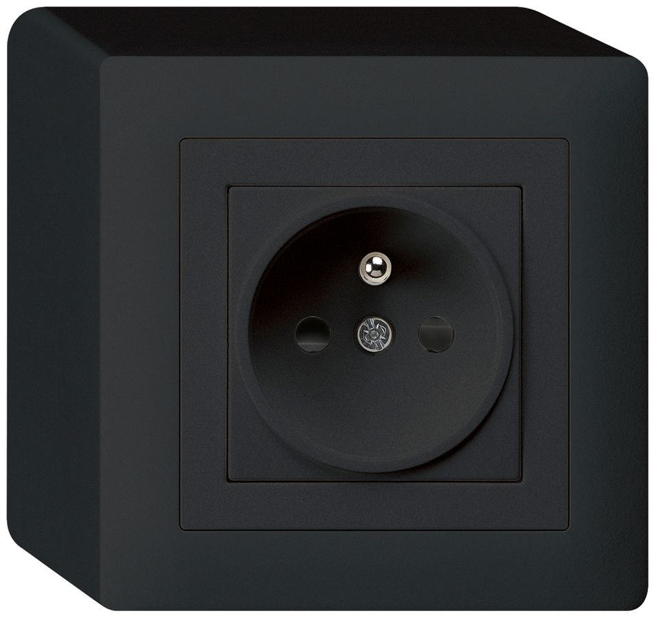 AP-Steckdose kallysto 2P+T schwarz