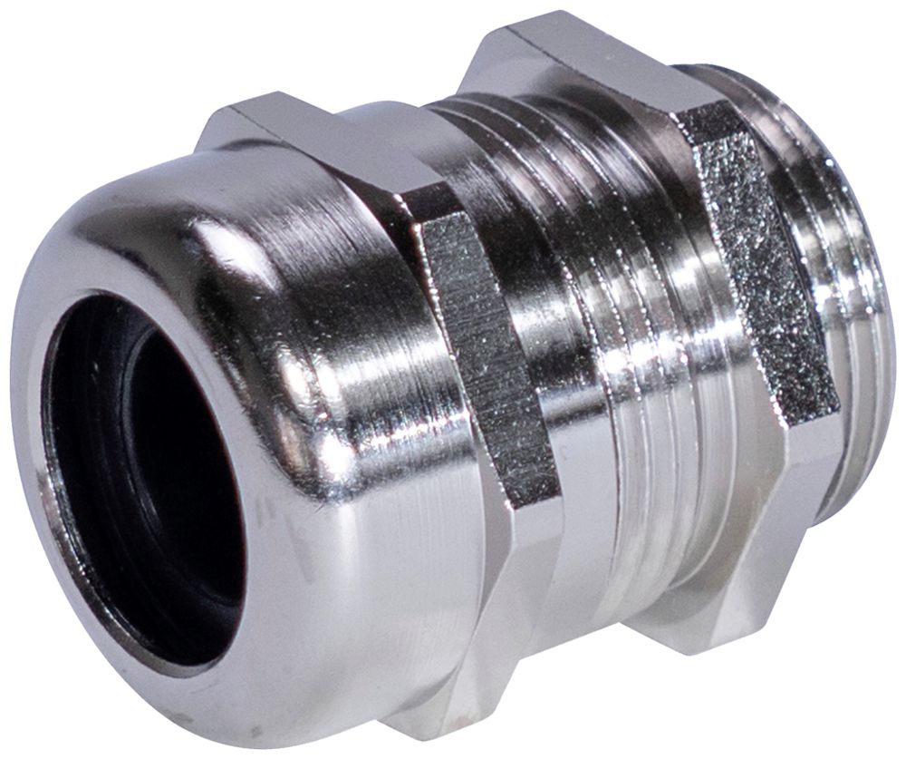 Kabelverschraubung WADI AB, M20 für Kabel Ø8…14mm 6mm Messing vernickelt IP68