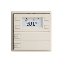 Pulsante RTH INC KNX 2×EDIZIOdue F crema, con LED RGB