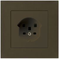 UP-Steckdose HA kallysto.pro Typ 25 mit Steckklemmen braun