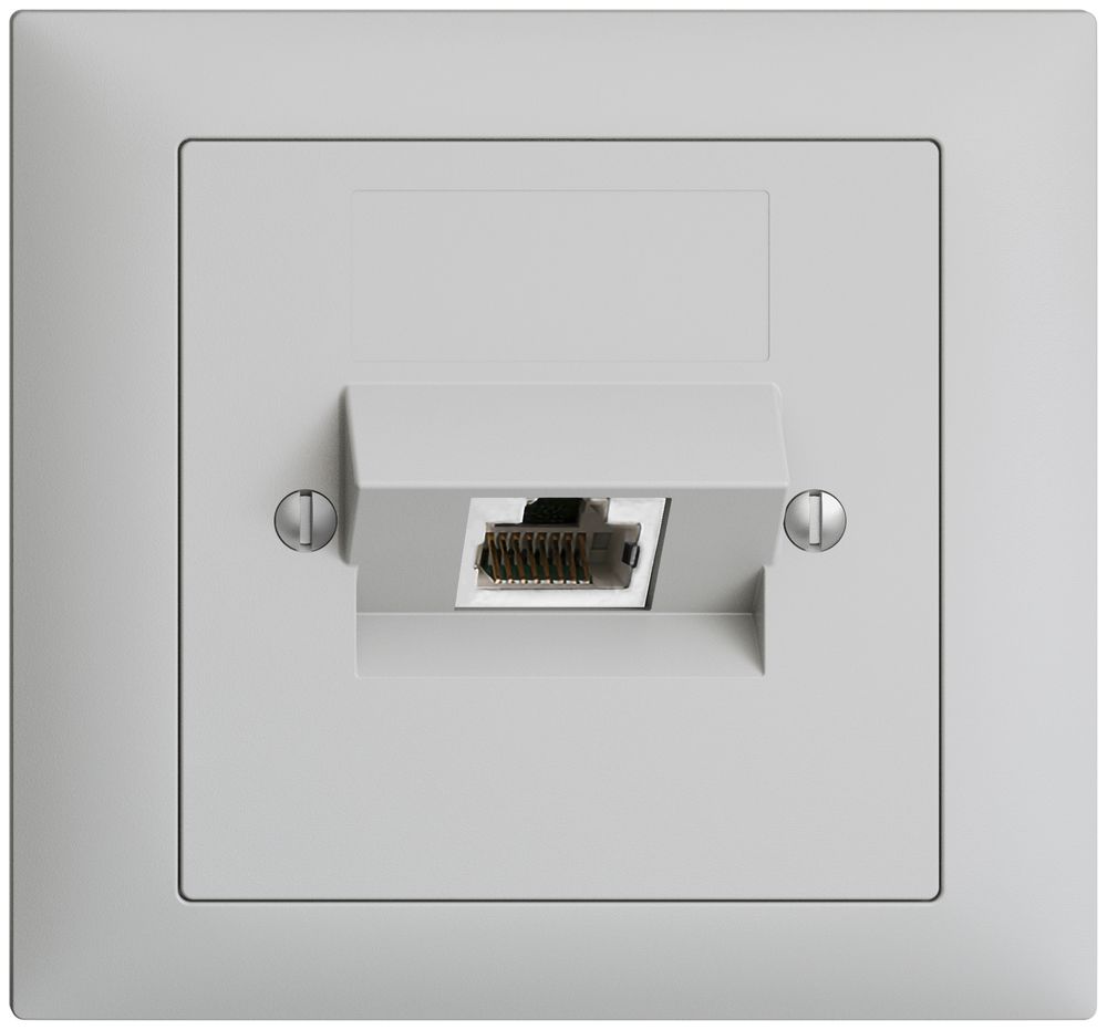 EB-Dose 1×RJ45/s 4P ITplus EDIZIOdue hellgrau