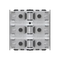 Poussoir KNX Hager 6×touches 6×points actionnables LED gris