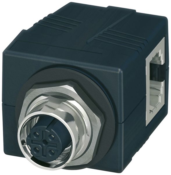 Passacavo per armadio PX CUC-BH-M12D1PBK-A/R4BE M12 su RJ45