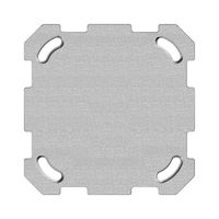 Befestigungsplatte Gr.I 77×77mm ohne Bohrung mit 4 Bef.-löchern