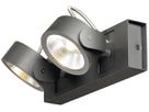 LED-Decken-/Wandleuchte SLV KALU 2, 34W 3000K dimmbar 60° IP20 schwarz