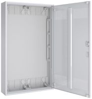 AP-Leergehäuse SE Pragma m.Tür geschlitzt weiss 2 Felder 6 Reihen 550×950×160mm