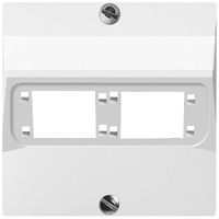 Abdeckset SIDUS zu 2RJ45 alu