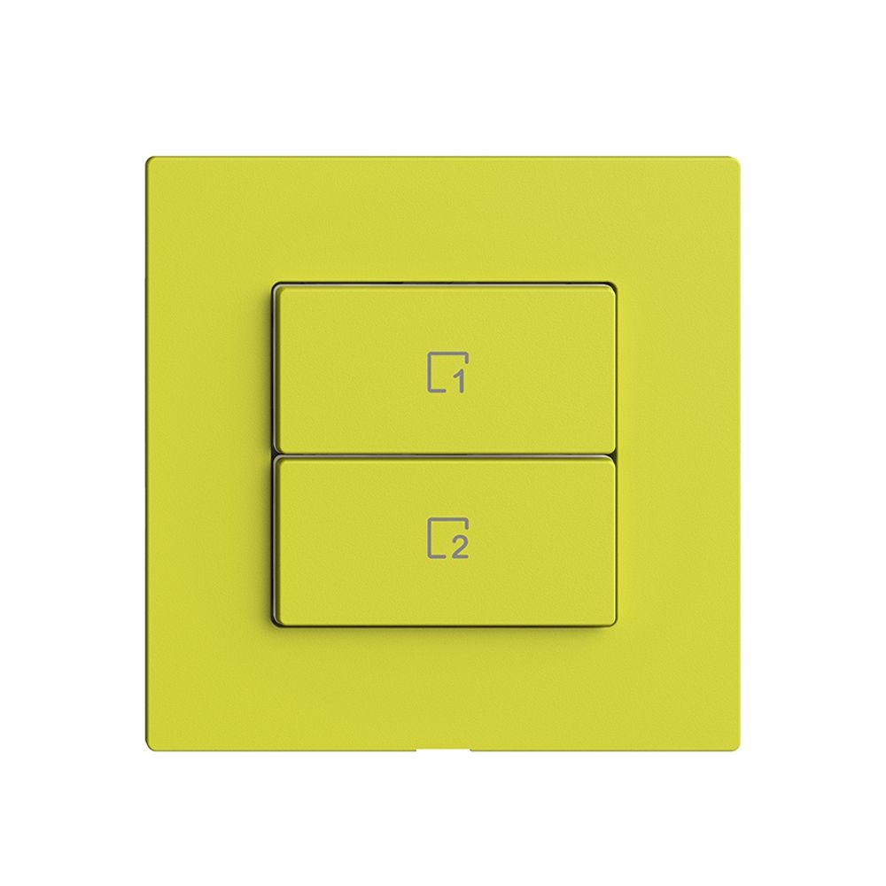 Pulsante scena 2 scene verticale/2T Edue Wiser lemon