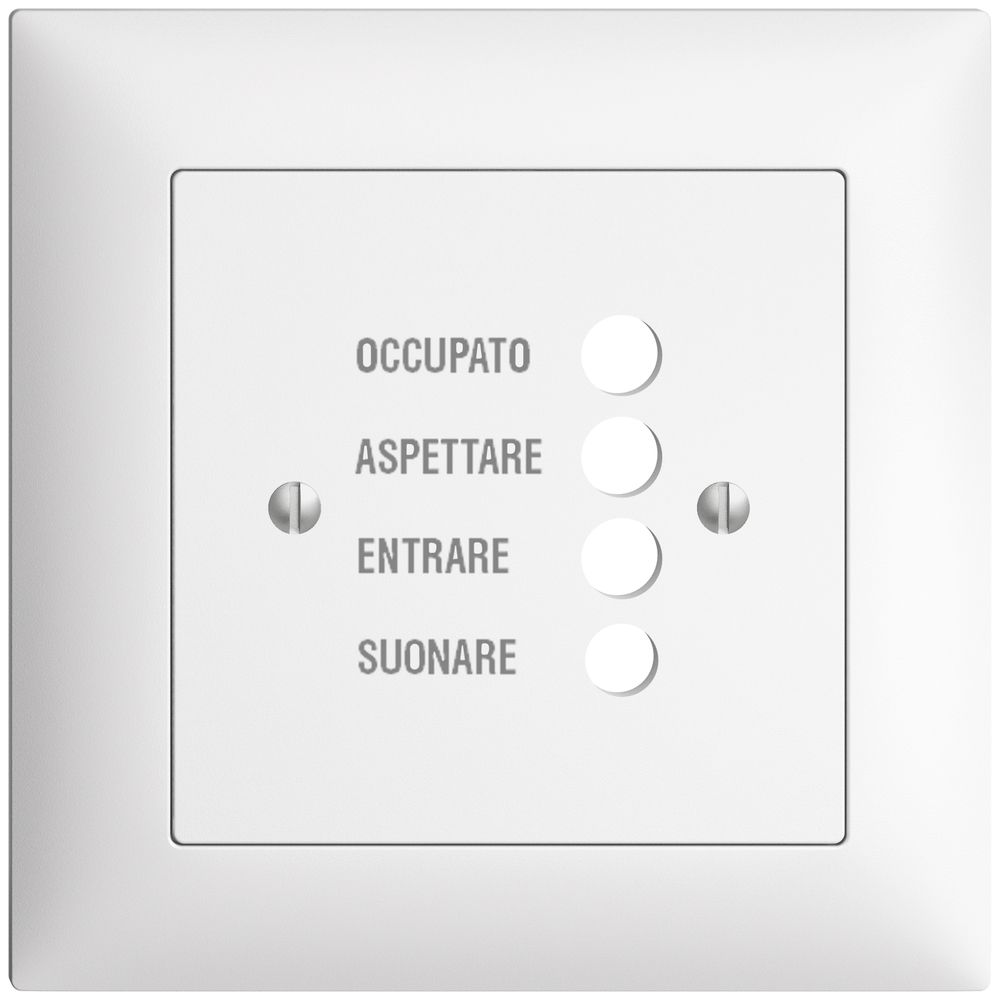 Kit front. INC EDIZIOdue bianco 88×88 per stazion.d.porta 1334.I