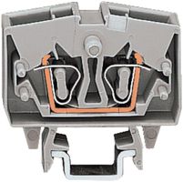 Klemme 2L WAGO mini 2.5mm² grau für DIN-15