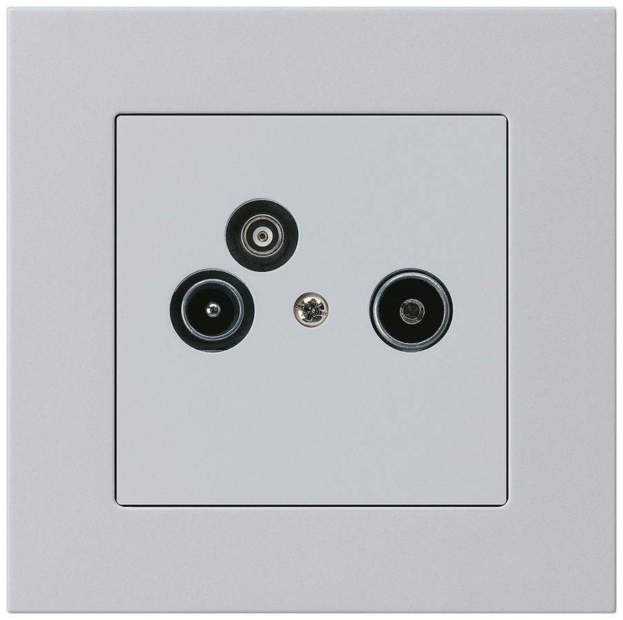 UP-Antennendose R/TV-Daten kallysto.pro 2GHz 4dB hellgrau