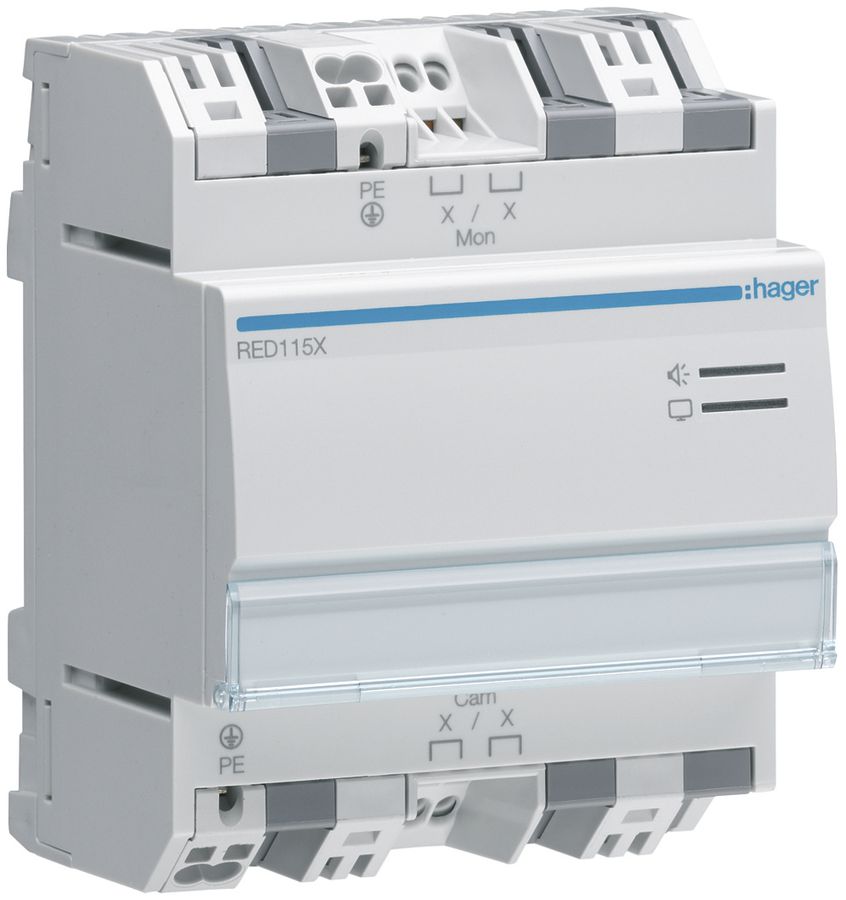 Coupleur de ligne secondaire AMD Hager 2-fils, pour interphone