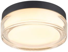 LED-Anbauleuchte SLV CYFT XL 15W 810lm 2700…4000K IP65 DIM Ø200 schwarz