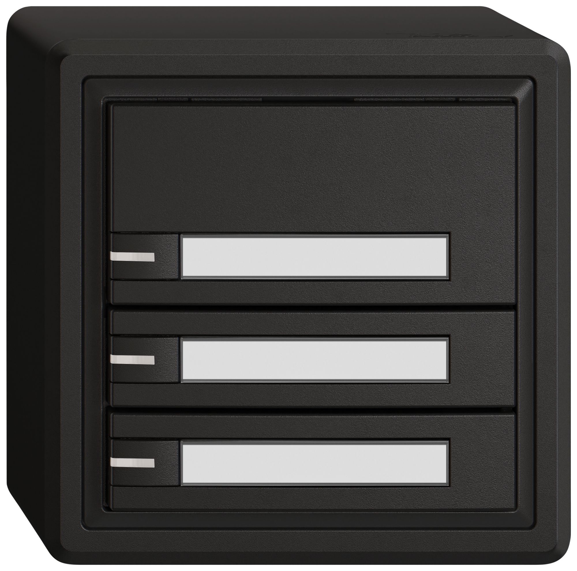 Poussoir universel AP EDIZIO.liv UNI SNAPFIX® 12…48V a.LED 3× comm.1T étiqu.no