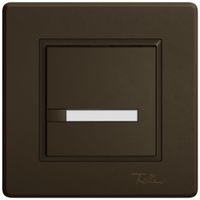 Poussoir KNX RGB ENC EDIZIO.liv SNAPFIX® capteur temp.s.LED étiqu.1× comm.1T br