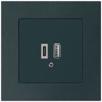 UP-USB-Ladesteckdose kallysto.pro 18W PD 1×Typ A+1×Typ C schwarz