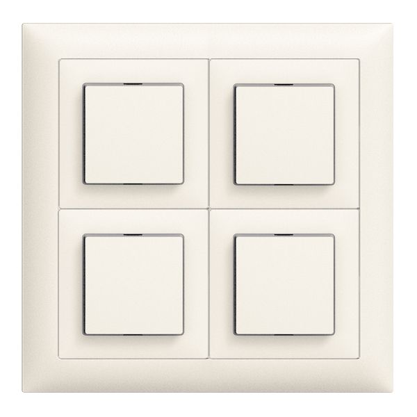 Combinaison ENC EDIZIOdue 2×2 blanc 4×interrupteur 3/1L